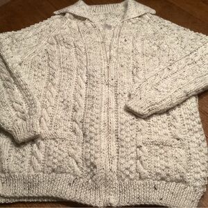 Cozy Speckled Wool Cardigan